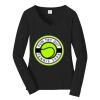 Ladies Long Sleeve Fan Favorite V Neck Tee Thumbnail