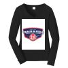 Ladies Long Sleeve Fan Favorite V Neck Tee Thumbnail