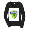 Ladies Long Sleeve Fan Favorite V Neck Tee Thumbnail