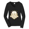 Ladies Long Sleeve Fan Favorite V Neck Tee Thumbnail