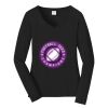 Ladies Long Sleeve Fan Favorite V Neck Tee Thumbnail