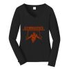 Ladies Long Sleeve Fan Favorite V Neck Tee Thumbnail