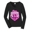 Ladies Long Sleeve Fan Favorite V Neck Tee Thumbnail