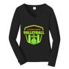 Ladies Long Sleeve Fan Favorite V Neck Tee Thumbnail