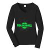 Ladies Long Sleeve Fan Favorite V Neck Tee Thumbnail