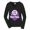 Ladies Long Sleeve Fan Favorite V Neck Tee Thumbnail