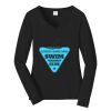 Ladies Long Sleeve Fan Favorite V Neck Tee Thumbnail