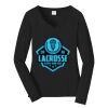 Ladies Long Sleeve Fan Favorite V Neck Tee Thumbnail