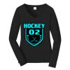 Ladies Long Sleeve Fan Favorite V Neck Tee Thumbnail