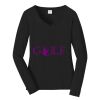 Ladies Long Sleeve Fan Favorite V Neck Tee Thumbnail