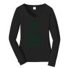 Ladies Long Sleeve Fan Favorite V Neck Tee Thumbnail