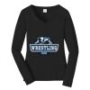 Ladies Long Sleeve Fan Favorite V Neck Tee Thumbnail