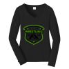 Ladies Long Sleeve Fan Favorite V Neck Tee Thumbnail