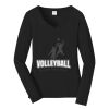 Ladies Long Sleeve Fan Favorite V Neck Tee Thumbnail