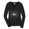 Ladies Long Sleeve Fan Favorite V Neck Tee Thumbnail