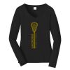 Ladies Long Sleeve Fan Favorite V Neck Tee Thumbnail