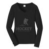 Ladies Long Sleeve Fan Favorite V Neck Tee Thumbnail