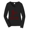 Ladies Long Sleeve Fan Favorite V Neck Tee Thumbnail