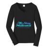 Ladies Long Sleeve Fan Favorite V Neck Tee Thumbnail