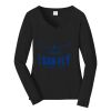 Ladies Long Sleeve Fan Favorite V Neck Tee Thumbnail
