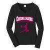 Ladies Long Sleeve Fan Favorite V Neck Tee Thumbnail